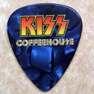 KISS Coffeehouse Myrtle Beach Ace Frehley Guitar Pick Signature Pick blue